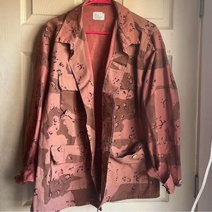 pink camo canvas jacket